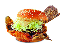 丸ごと!!カレイバーガー【期間限定メニュー】