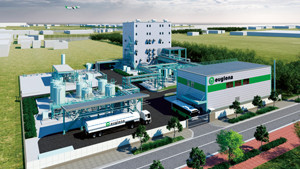 バイオジェット・ディーゼル燃料製造実証プラントの完成予想図