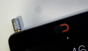 筆者撮影、WebCamera Cover マイクロック