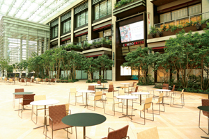 コレド室町テラス前の大屋根広場（写真は三井不動産提供）