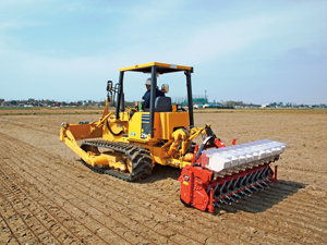 コマツのブルドーザー