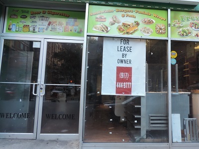 閉店したNY市マンハッタンのステーキハウス店