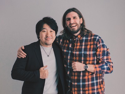 土屋尚史社長（左）とBoris Jitsukata取締役