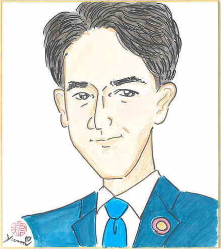 小泉進次郎　衆議院議員　イラスト