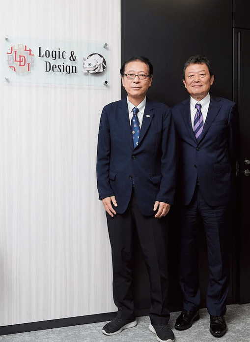 佐藤公明・社長(左) 北野健・取締役会長(右) ロジック・アンド・デザイン