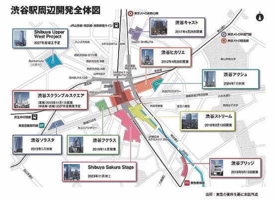 渋谷周辺地図
