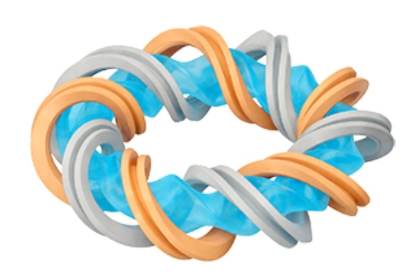 らせん状にコイルが取り囲むヘリカル型