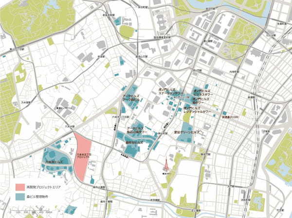 森ビルが都心で手掛ける開発区域
